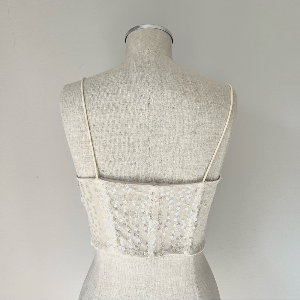 Superdown Sequin Corset Top - image 5